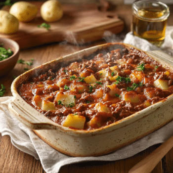 Rustic Beef Casserole With Sherry And Potatoes 2 Beef Mince And Sherry Casserole