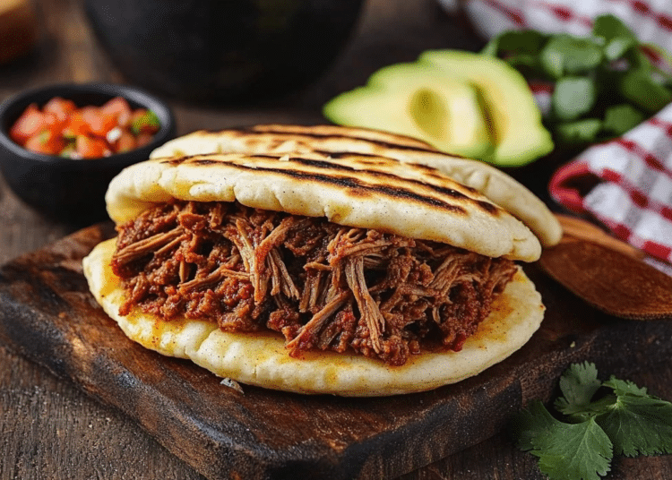 Minced Beef Arepas De Carne Mechada