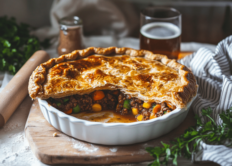 Minced Beef And Ale Pie