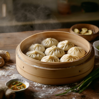 Minced Lamb And Ginger Baozi (Steamed Buns)