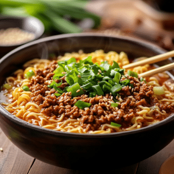 Sizzling Savory Ground Beef Ramen
