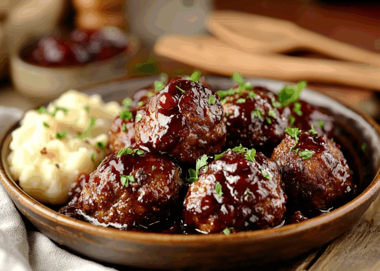 Nordic Lamb Meatballs With Sweet And Tangy Lingonberry 1 Lamb Mince And Lingonberry Meatballs