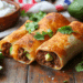 Crispy Beef Mince And Avocado Chimichangas