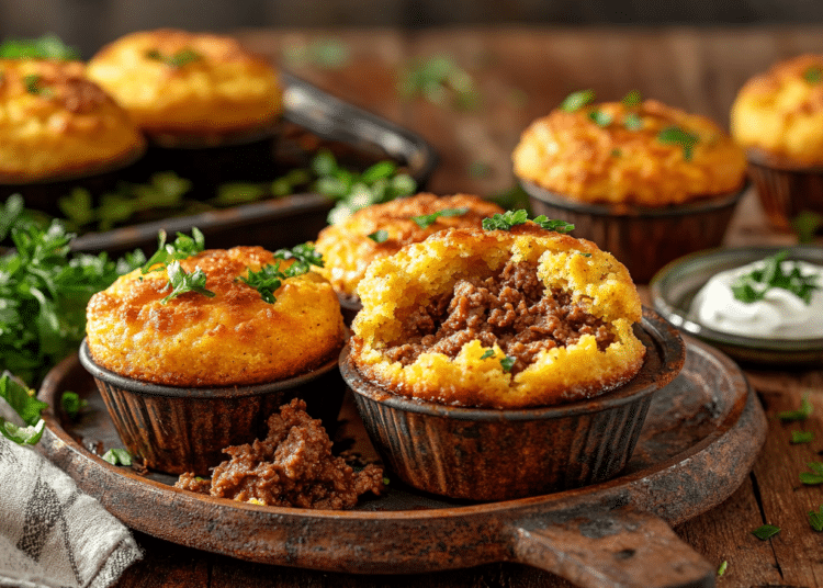 Southern Comfort Mini Beef And Cornbread Casseroles 1 Mini Beef Mince Cornbread Casseroles