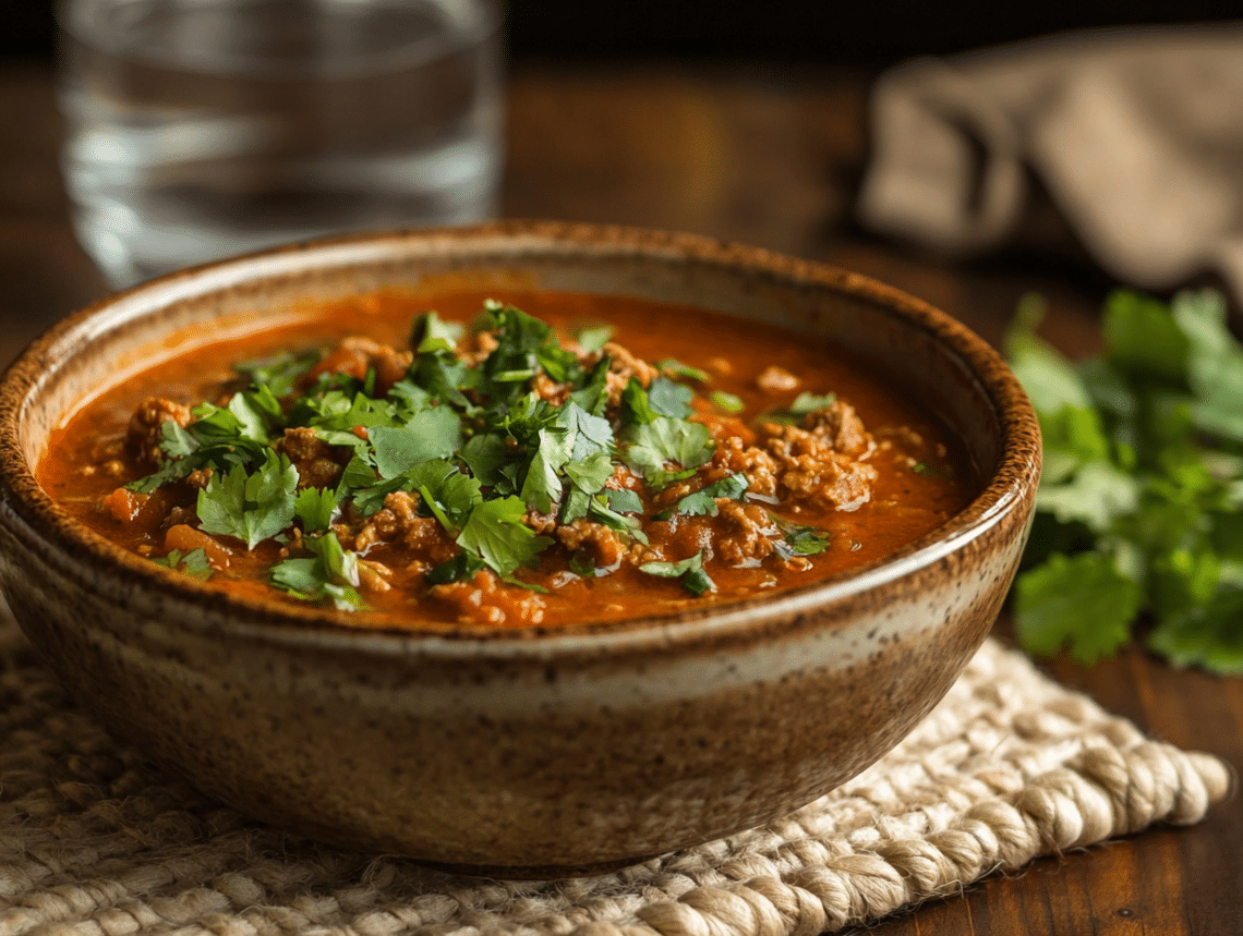 Minced Kangaroo And Bush Tomato Curry