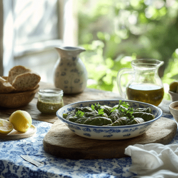 Lamb Mince Stuffed Grape Leaves