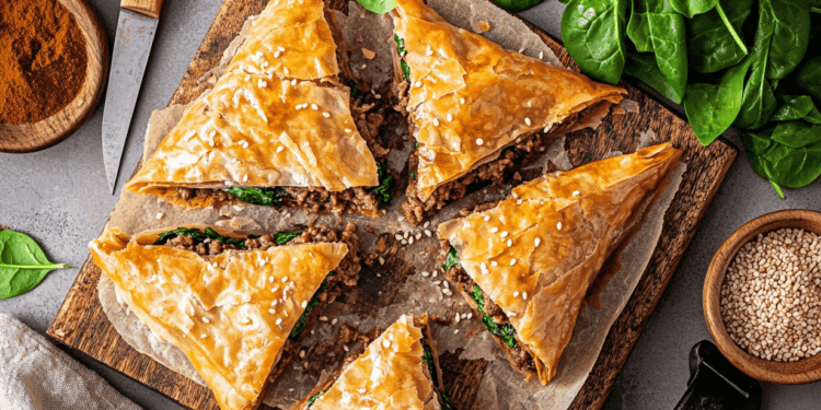 Minced Lamb And Spinach Börek