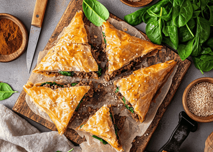 Minced Lamb And Spinach Börek
