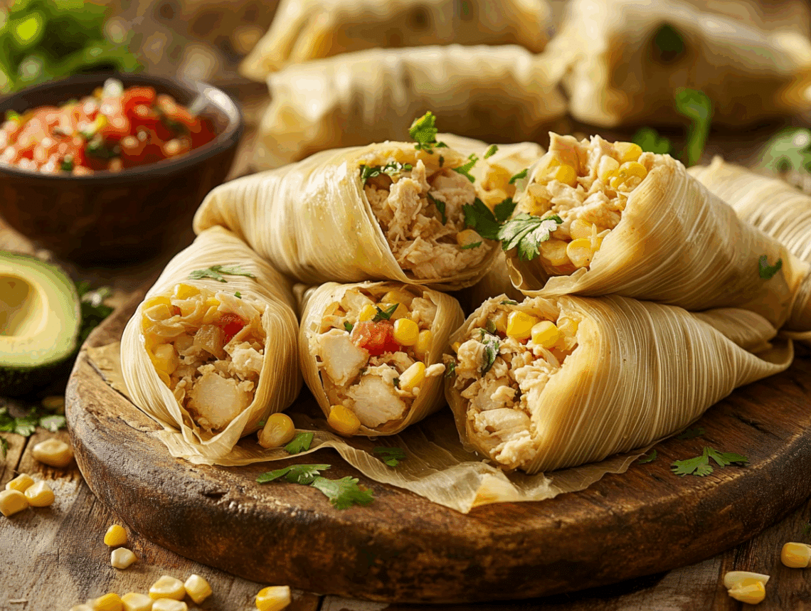 Chicken And Sweetcorn Tamalitos A Latin American Delight 1 Minced Chicken And Sweetcorn Tamalitos