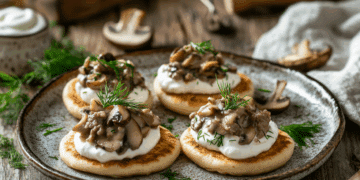 Elegant Veal And Mushroom Blinis: A Culinary Delight 15 Minced Veal And Mushroom Blini