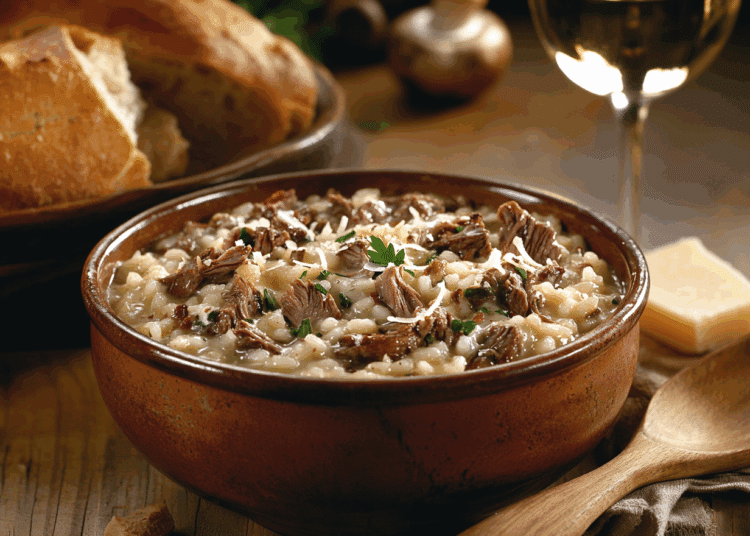 Minced Venison And Porcini Risotto