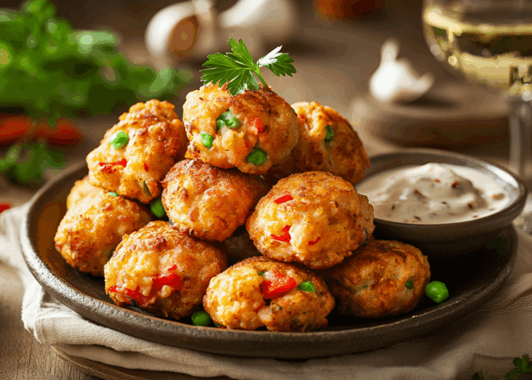 Crispy Spanish-Inspired Chicken Paella Fritters Delight 1 Crispy Spanish Inspired Chicken Paella Fritters Delight