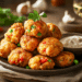 Crispy Spanish Inspired Chicken Paella Fritters Delight