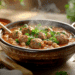 Lamb Mince And Harissa Meatball Soup