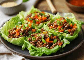 Beef Mince And Sweet Chili Lettuce Cups