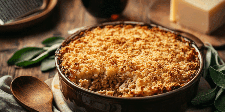Rustic Pork And Sage Gratinata Baked To Golden Perfection 5 Pork Mince And Sage Gratinata