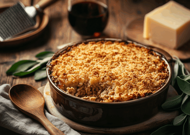 Pork Mince And Sage Gratinata