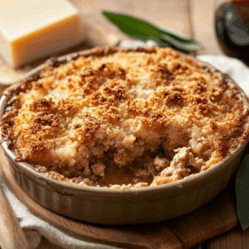 Pork Mince And Sage Gratinata