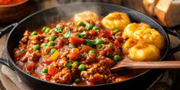 Minced Pork Fritada With Plantain Dumplings
