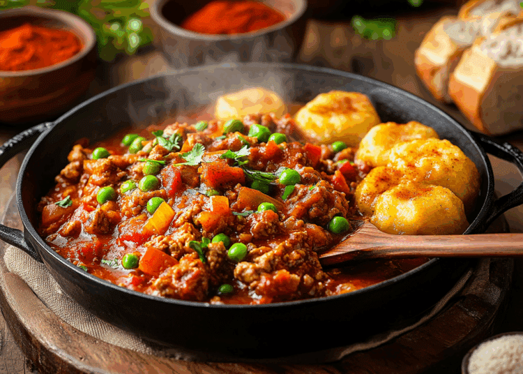 Minced Pork Fritada With Plantain Dumplings