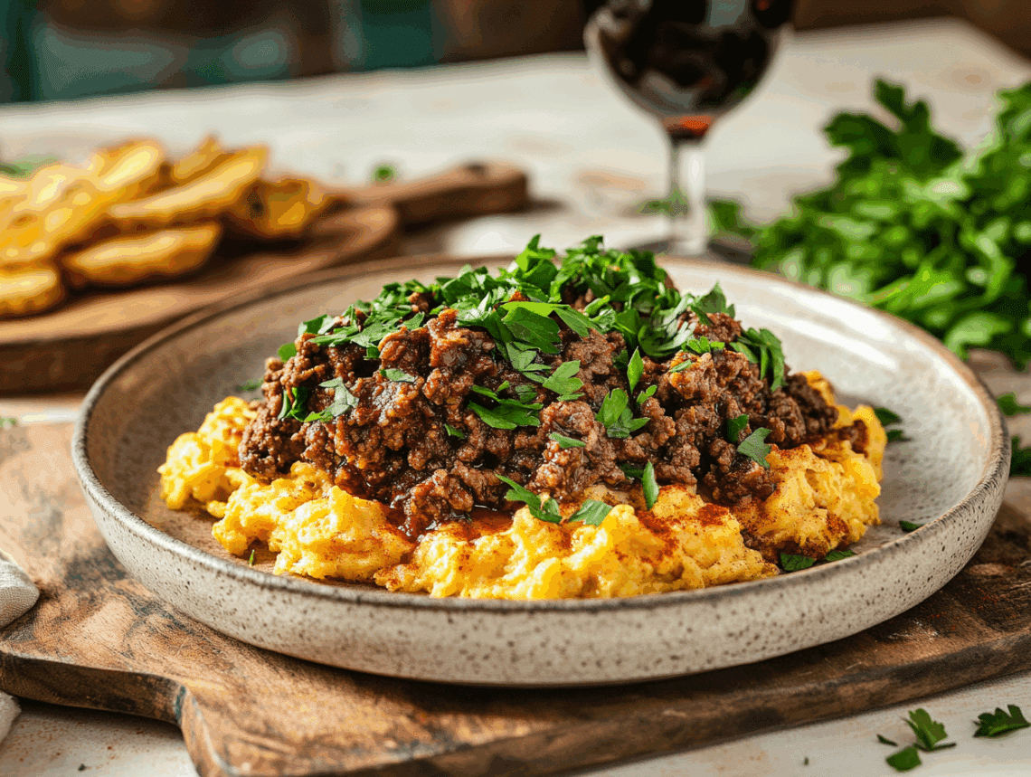 Minced Beef With Wine Revuelto Gramajo