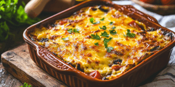 Minced Lamb And Ratatouille Bake
