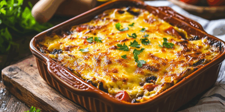 Minced Lamb And Ratatouille Bake