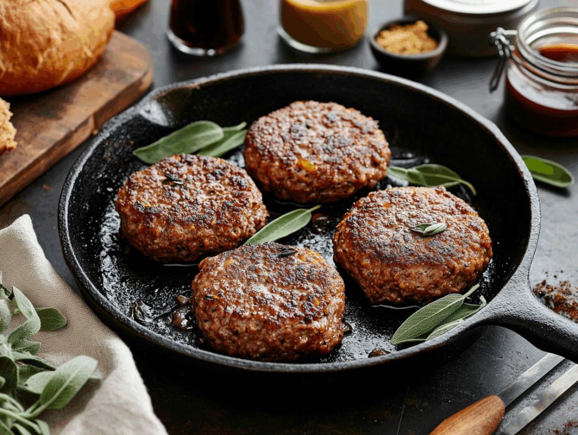Minced Venison And Sage Patties