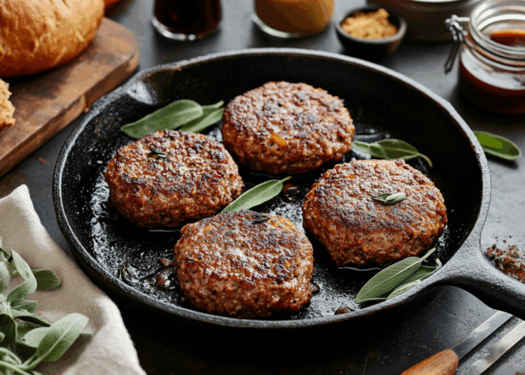 Minced Venison And Sage Patties