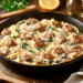 Creamy Chicken Sausage Orzo Skillet