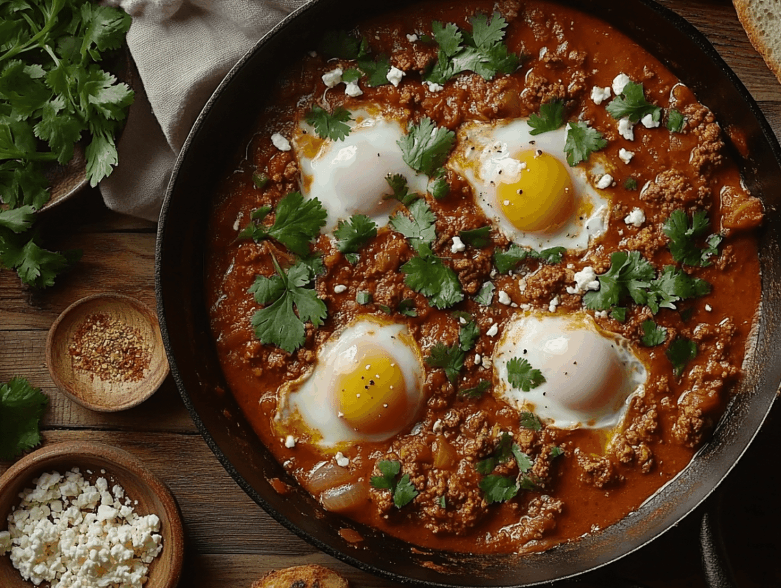 Spicy Lamb Mince Shakshuka A Flavor Explosion Of Delight 1 Spicy Lamb Mince Shakshuka
