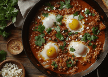 Spicy Lamb Mince Shakshuka
