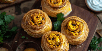 Minced Chicken Coronation Rolls
