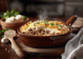 Beef Cauliflower Rice Cheese Casserole