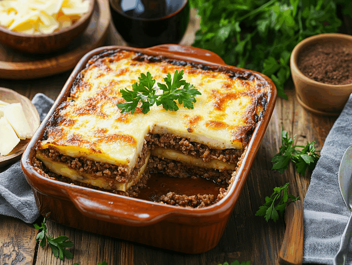 Greek Style Beef Moussaka Casserole