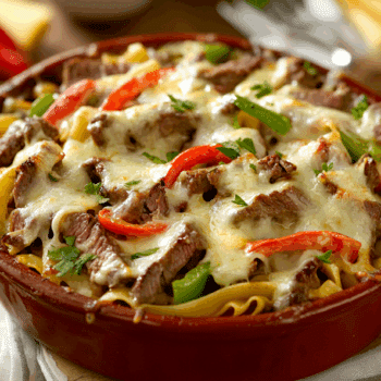 Philly Cheesesteak Beef Casserole Brings Comfort To Your Table 2 Philly Cheesesteak Beef Casserole2