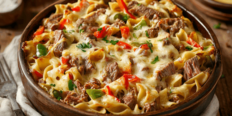 Philly Cheesesteak Beef Casserole Brings Comfort To Your Table 5 Philly Cheesesteak Beef Casserole