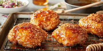 Baked Crunchy Hot Honey Chicken 3