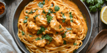 Creamy Butter Chicken Linguine An International Culinary Journey