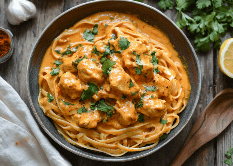 Creamy Butter Chicken Linguine An International Culinary Journey