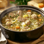 Rustic Pork & Cabbage Soup