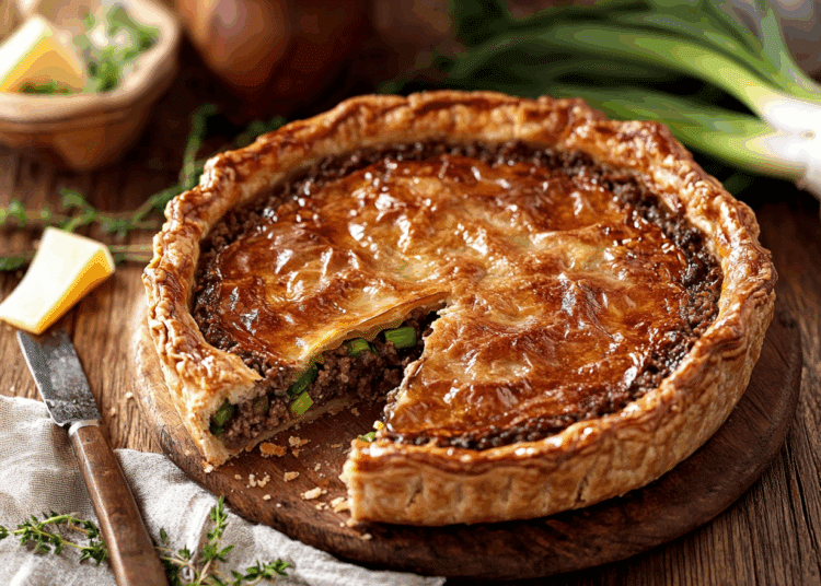 Lamb Mince And Leek Tart