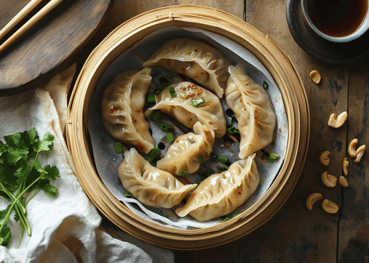Minced Pork And Macadamia Dumplings