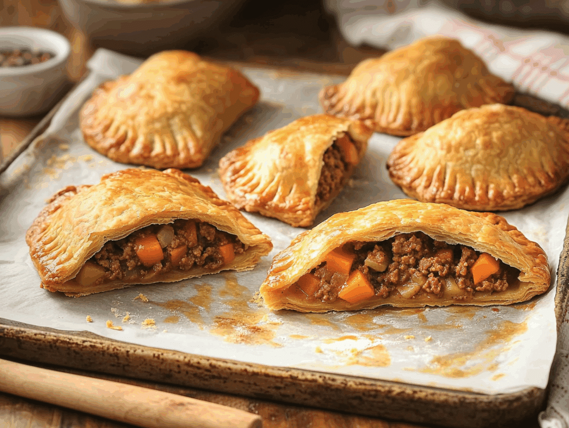 Minced Beef And Veggie Pasties