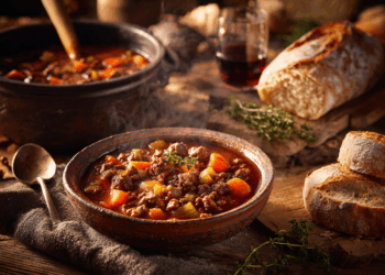 Minced Venison And Juniper Berry Stew