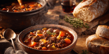 Minced Venison And Juniper Berry Stew