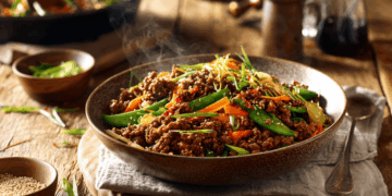 Garlic Butter Beef Mince Stir Fry