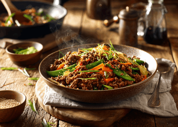 Garlic Butter Beef Mince Stir Fry