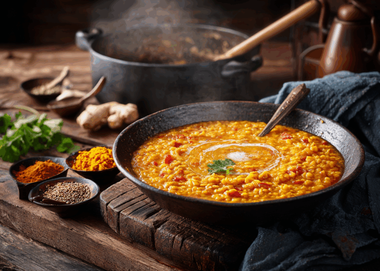 Minced Lamb And Lentil Dal