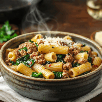 Lamb Mince And Spinach Florentine Pasta